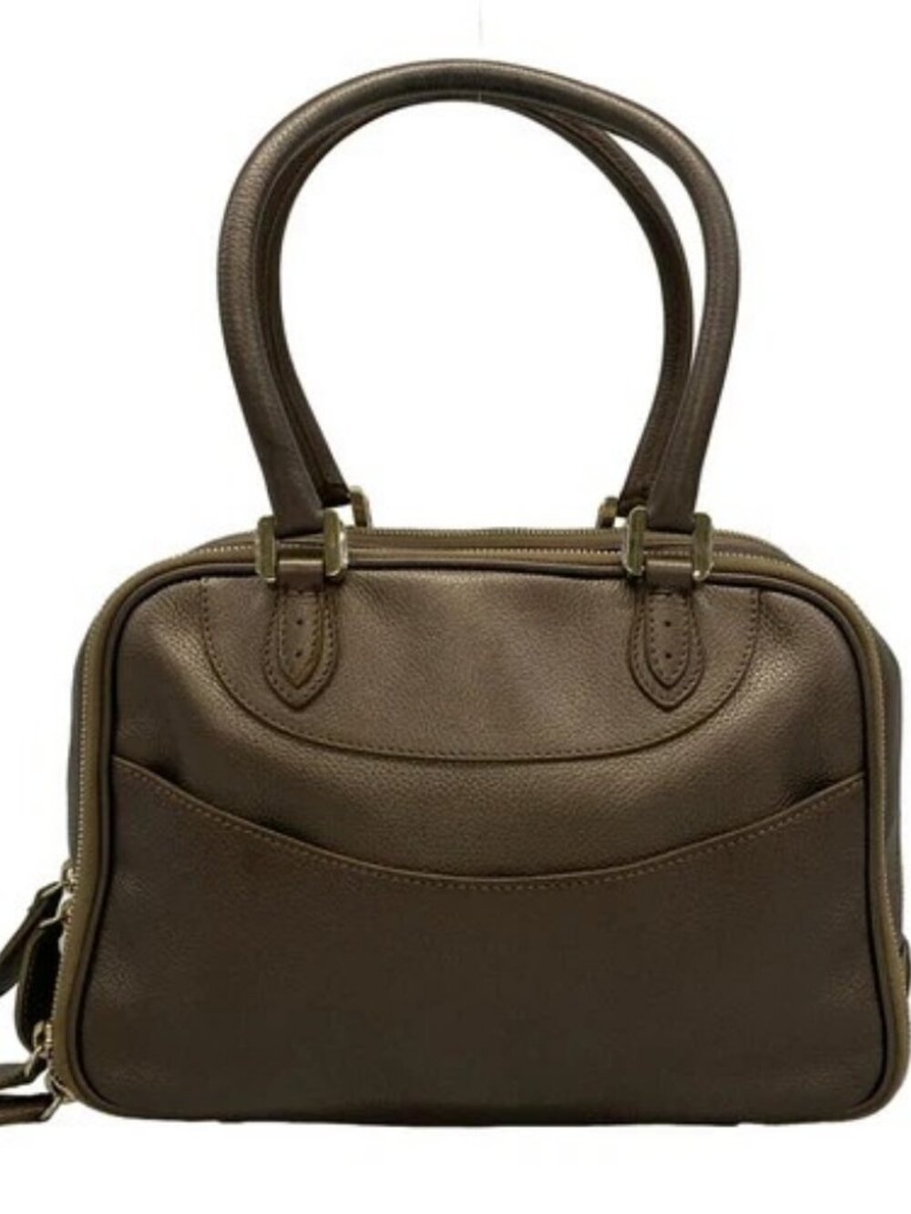 MORABITO BIJOUX Dark Brown Leather Handbag